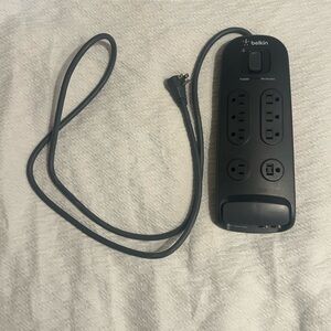 Belkin Surge Protector Power Strip 8 Outlet + Coax Cable Protection Heavy Duty